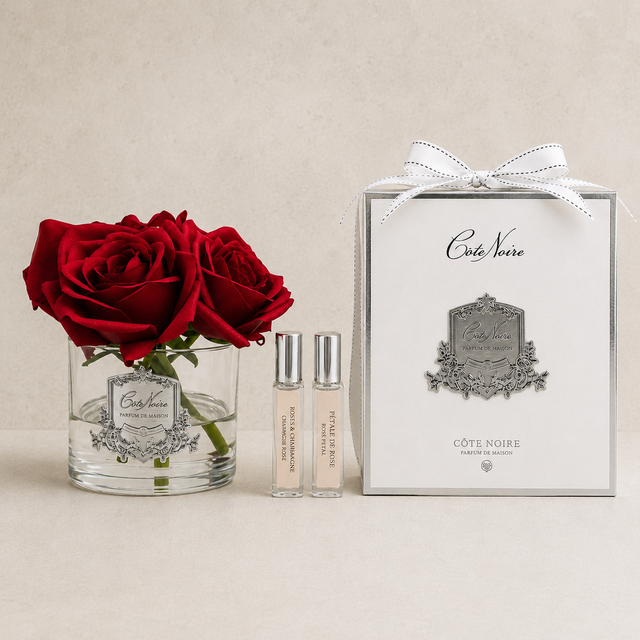Cote Noire Perfumed Roses Five Heads | Red