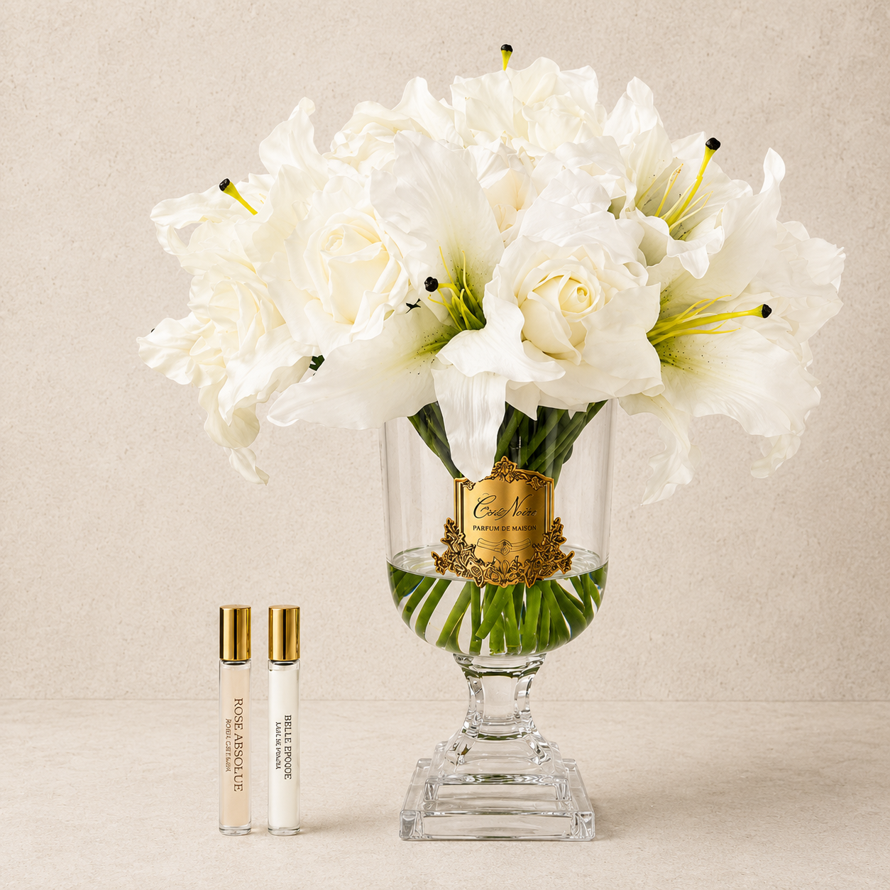 Cote Noire Versailles Lilies & Roses | White