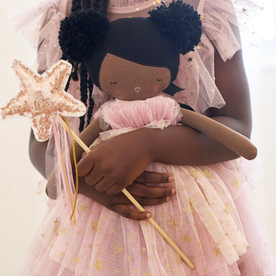 Alimrose Halle Ballerina Doll (Darker Brown & Ebony)