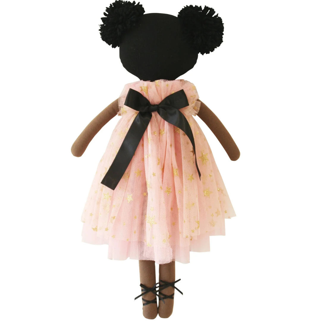 Alimrose Halle Ballerina Doll (Darker Brown & Ebony)