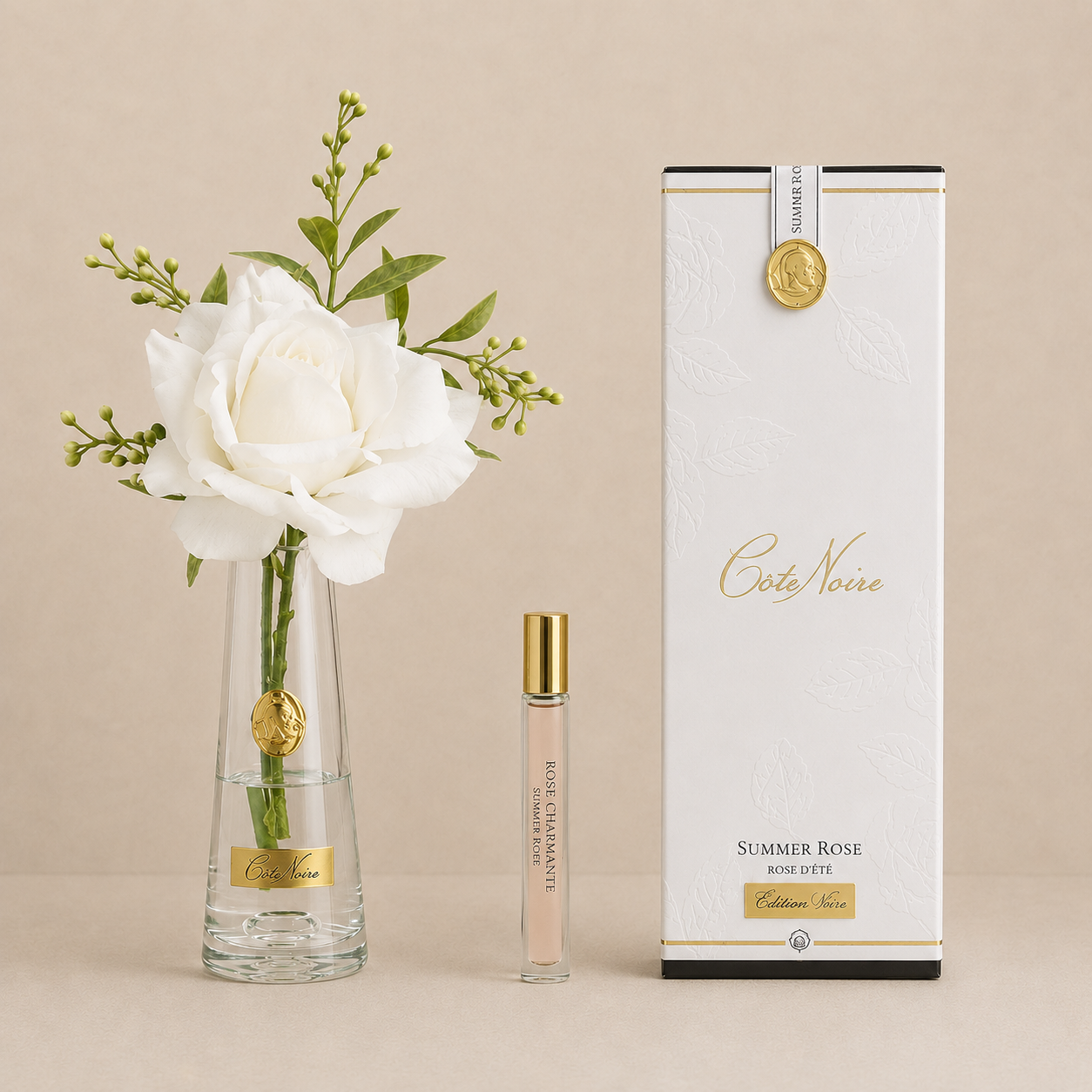 Cote Noire Summer Rose | White