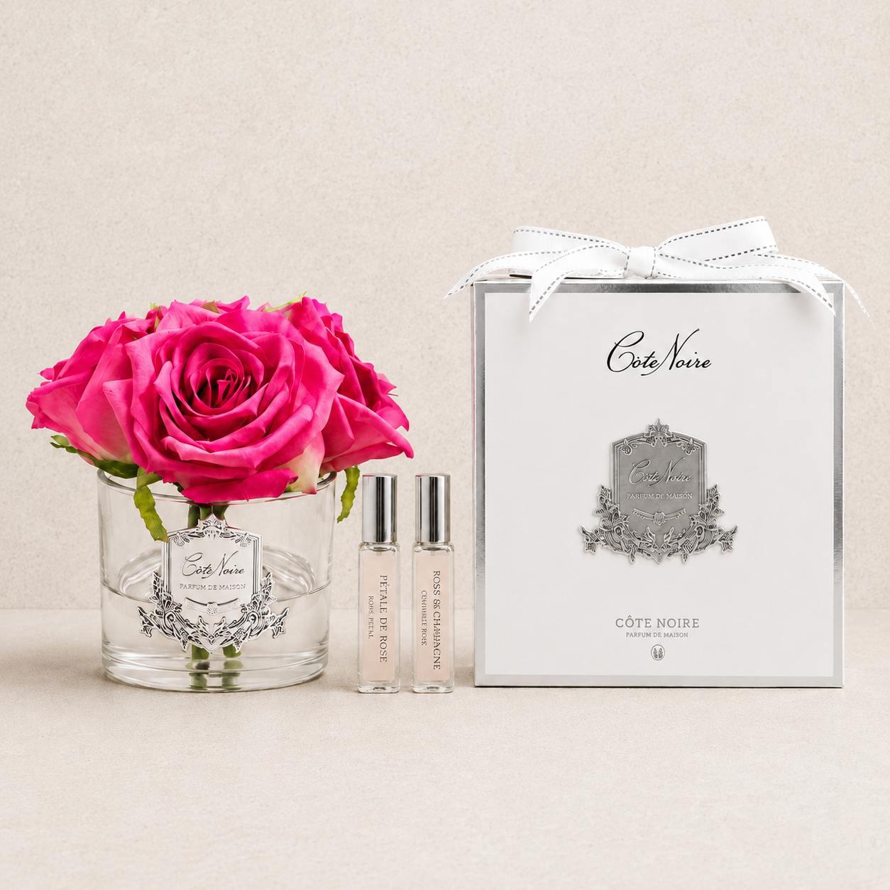 Cote Noire Perfumed Roses Five Heads | Magenta