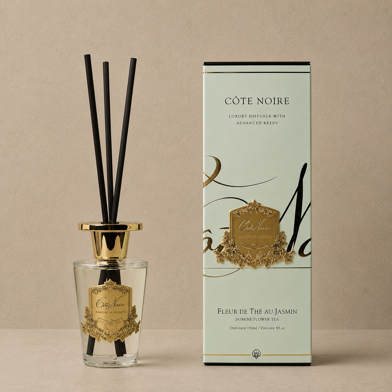 Cote Noire Diffuser | Jasmine Flower Tea