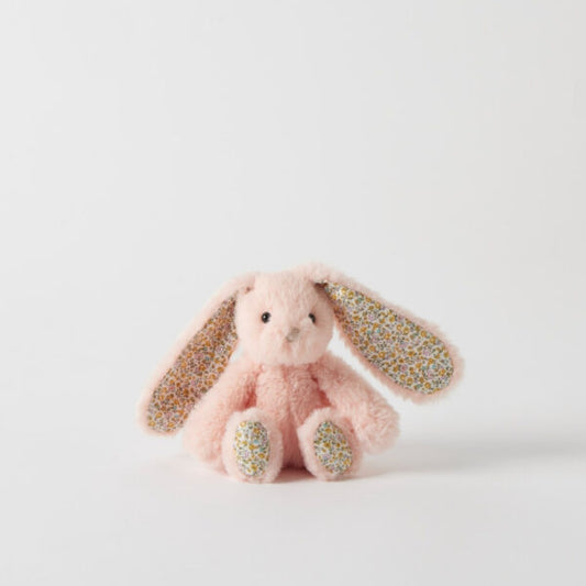 Floral Peach Bunny Rattle | Jiggle & Giggle