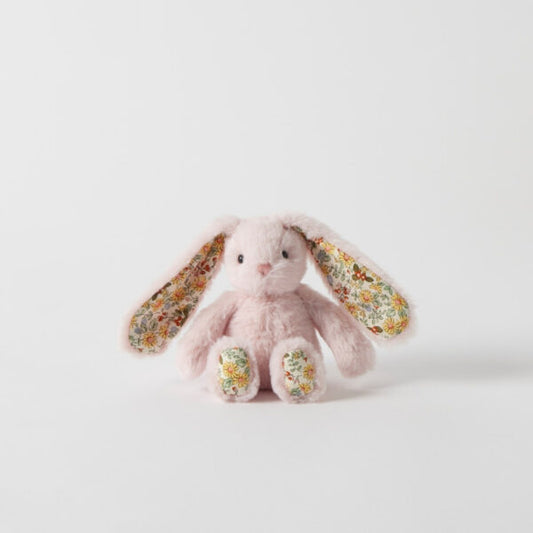 Floral Pink Bunny Rattle | Jiggle & Giggle