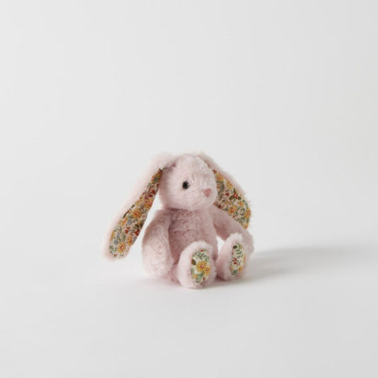Floral Pink Bunny Rattle | Jiggle & Giggle