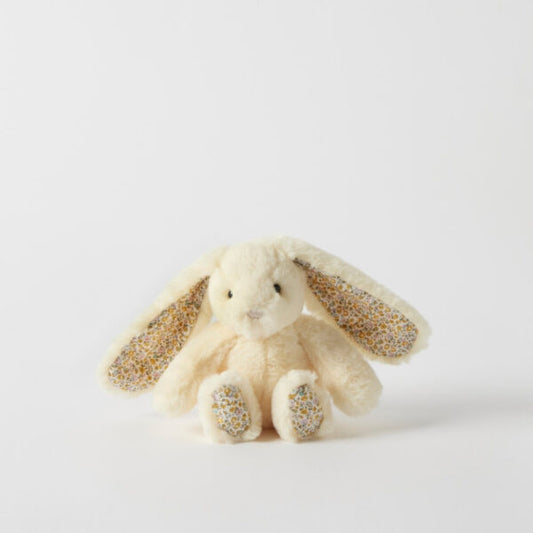 Floral Lemon Bunny Rattle | Jiggle & Giggle