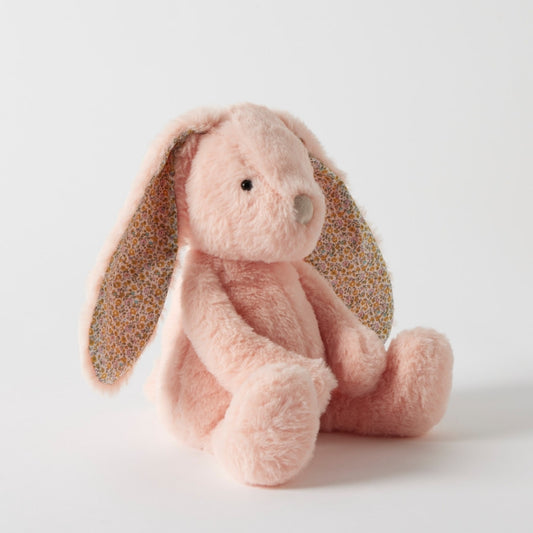Floral Peach Bunny Medium | Jiggle & Giggle