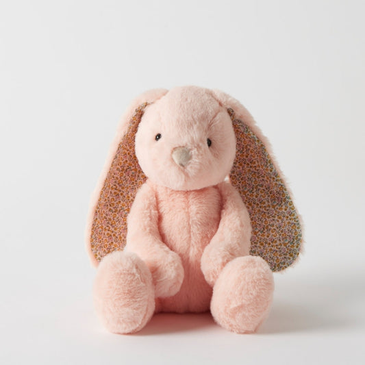 Floral Peach Bunny Medium | Jiggle & Giggle