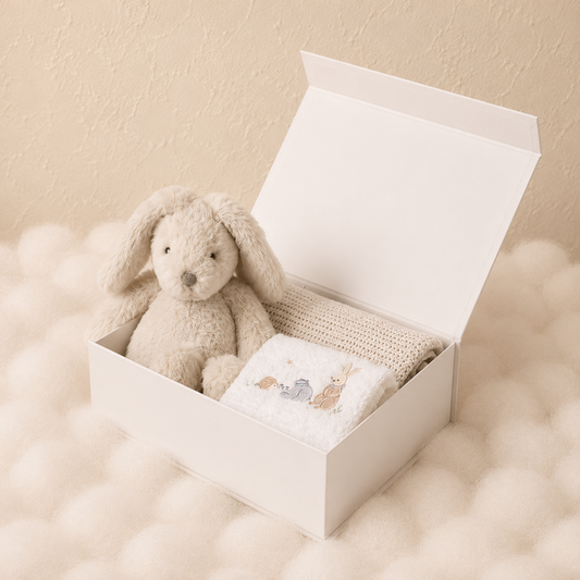 Grey Bunny Hamper Gift Set | Jiggle & Giggle