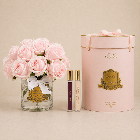 Cote Noire Luxury Grand Rose Bud Bouquet | French Pink