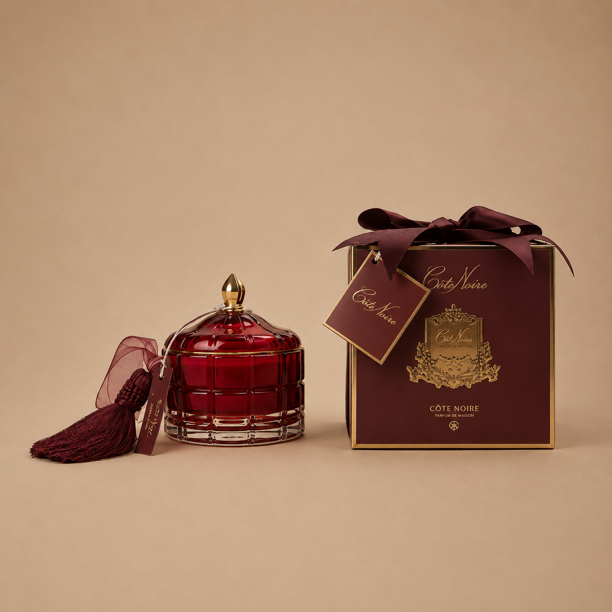 Cote Noire Round Art Deco Candle