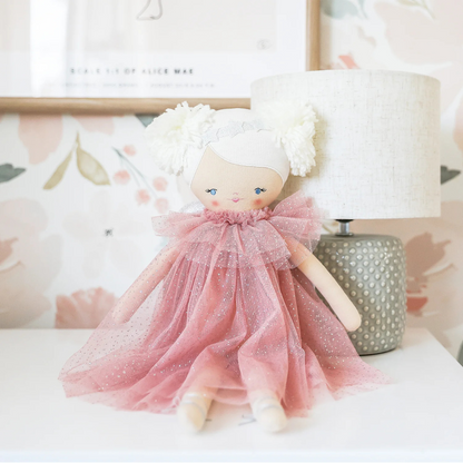 Ava Angel Doll Blush Silver