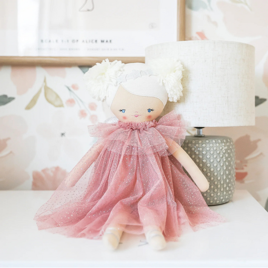 Ava Angel Doll Blush Silver