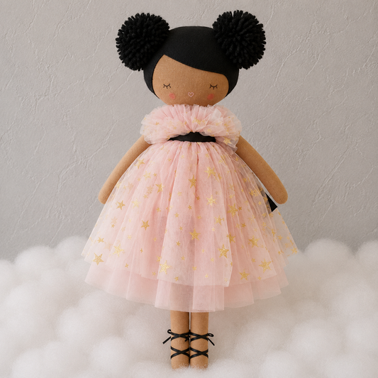 Alimrose Halle Ballerina Doll (Light Brown & Ebony