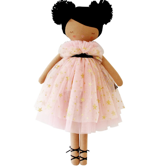Alimrose Halle Ballerina Doll (Light Brown & Ebony