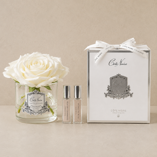 Cote Noire Perfumed Roses Five Heads | Ivory