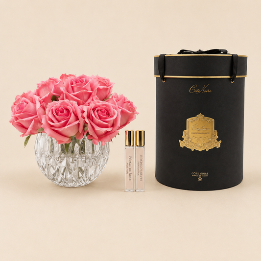 Cote Noire 13 Rose Round Bouquet | Peach