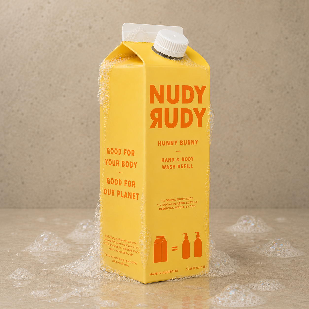Nudy Rudy Hand & Body Wash Refill