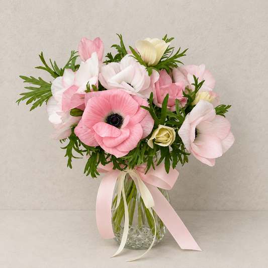 Five Acre Florets Anemone Vase