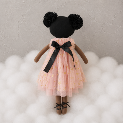 Alimrose Halle Ballerina Doll  (Darker Brown & Ebony)