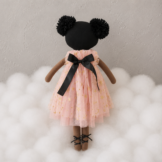 Alimrose Halle Ballerina Doll  (Darker Brown & Ebony)