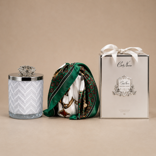 Cote Noire Herringbone Candle | Belle Epoque
