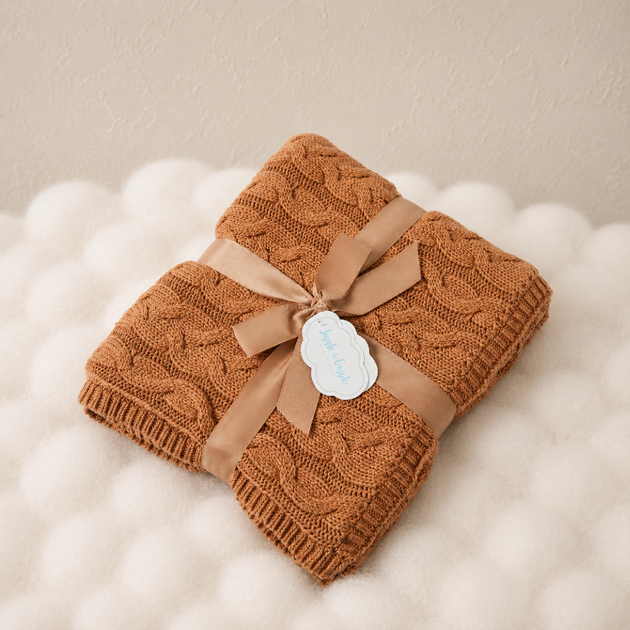 Aurora Cable Knit Baby Blanket | Jiggle & Giggle