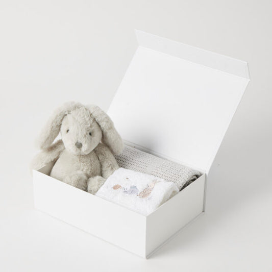 Grey Bunny Hamper Gift Set | Jiggle & Giggle
