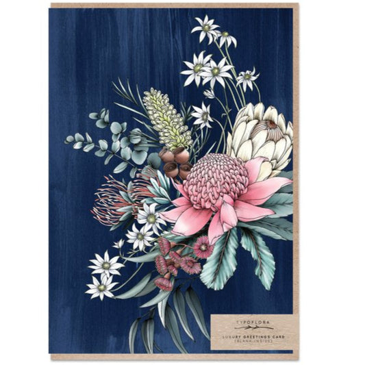Navy Blank Card