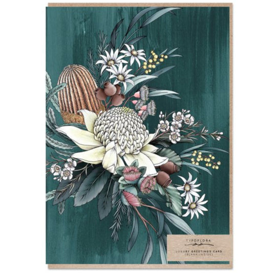 Teal Blank Card