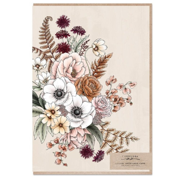 Floral Bouquet Blank Card