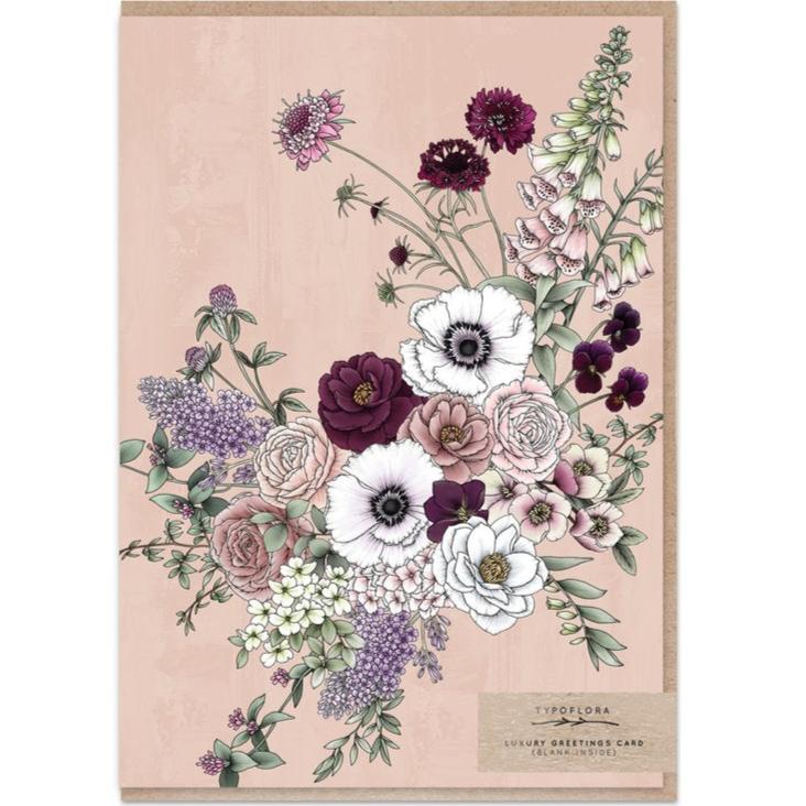 Floral Bouquet Blank Card