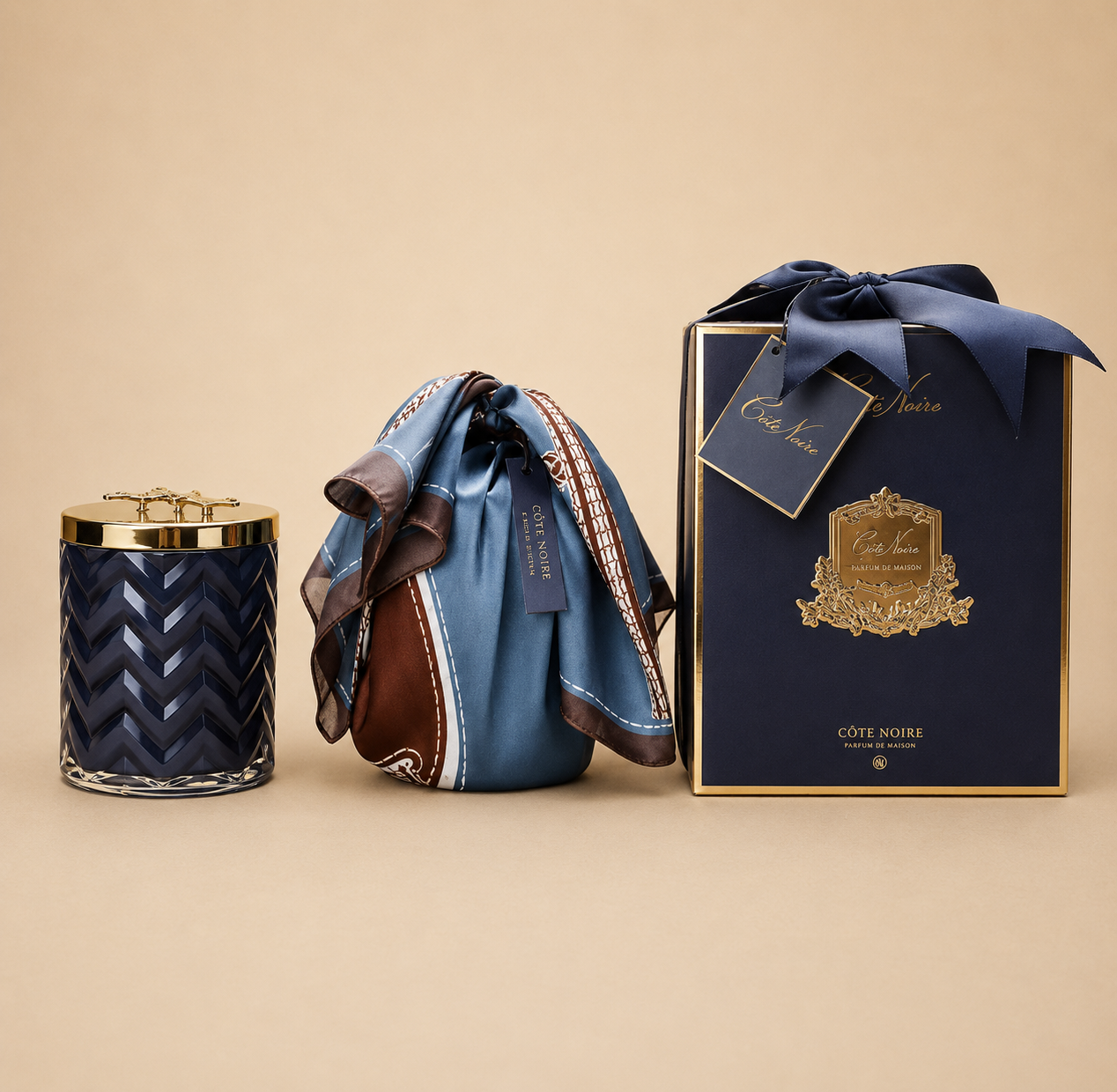 Cote Noire Herringbone Candle | Eau De Vie