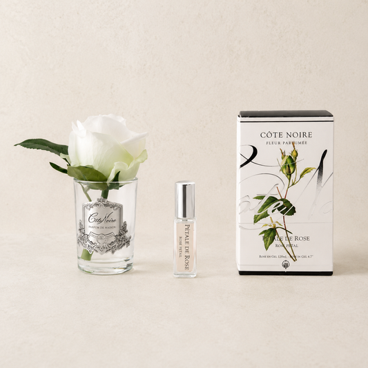 Cote Noire Perfumed Rose Bud | White