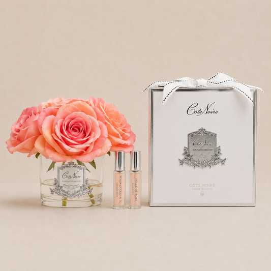 Cote Noire Perfumed Roses Five Heads | Peach