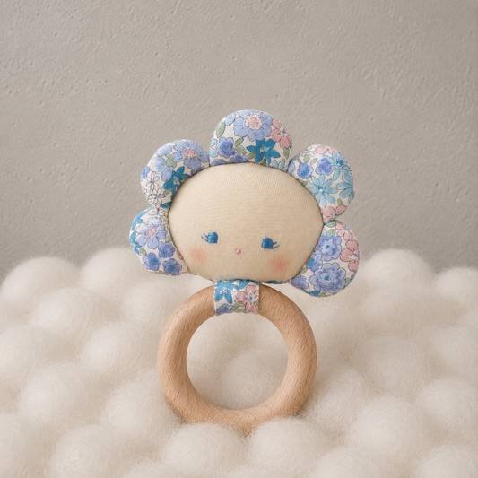 Flower Baby Teether Rattle | Jiggle & Giggle