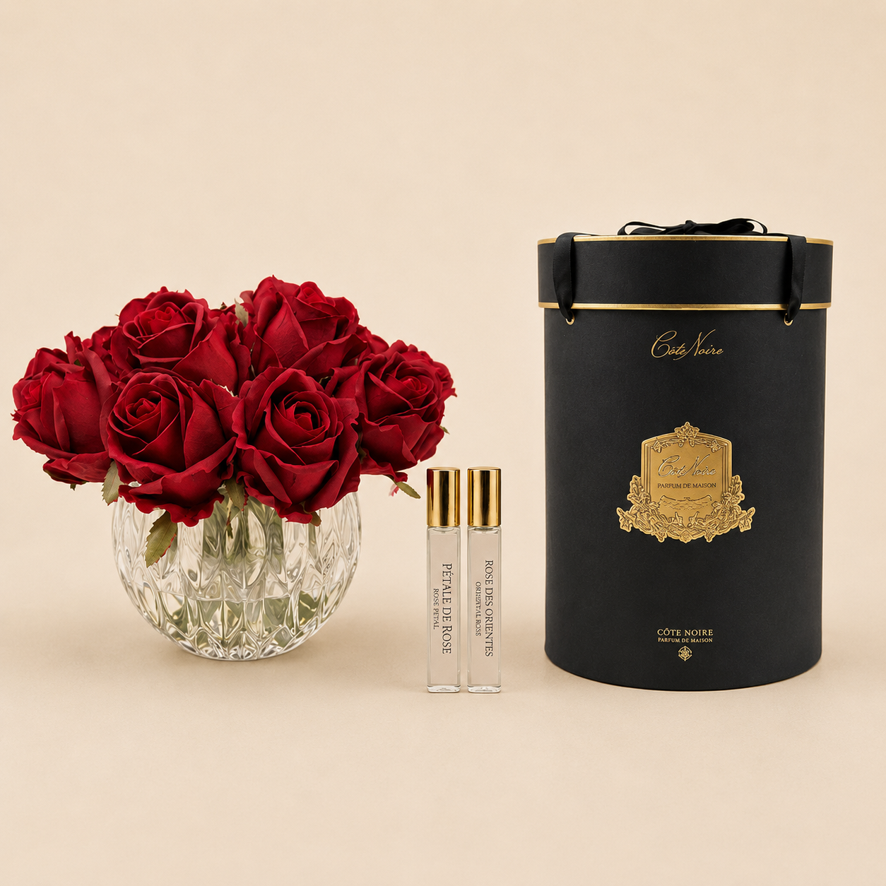 Cote Noire Luxury Round Perfumed Roses