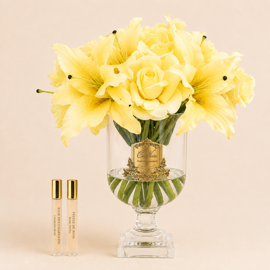 Cote Noire Versailles Lilies & Roses | Yellow