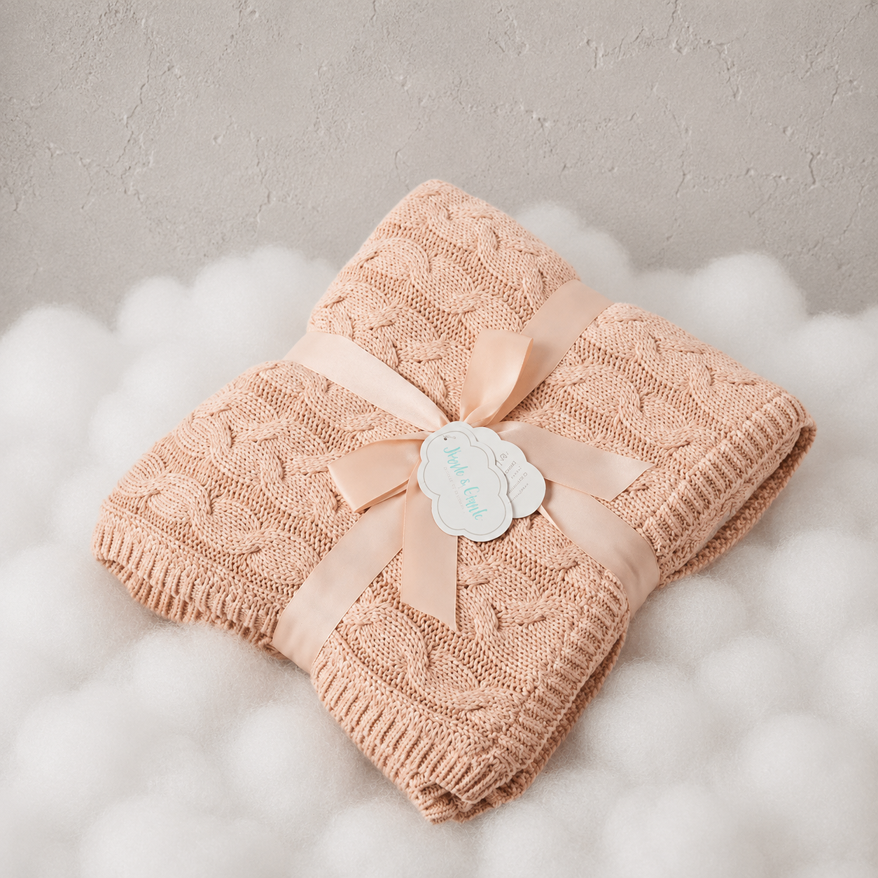 Aurora Cable Knit Baby Blanket | Jiggle & Giggle