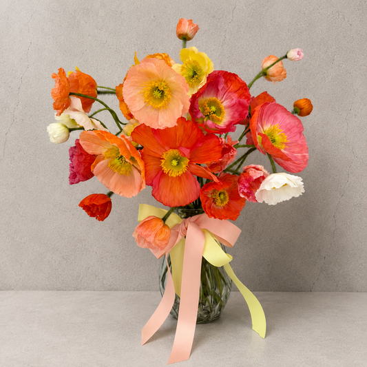 Five Acre Florets Poppy Vase