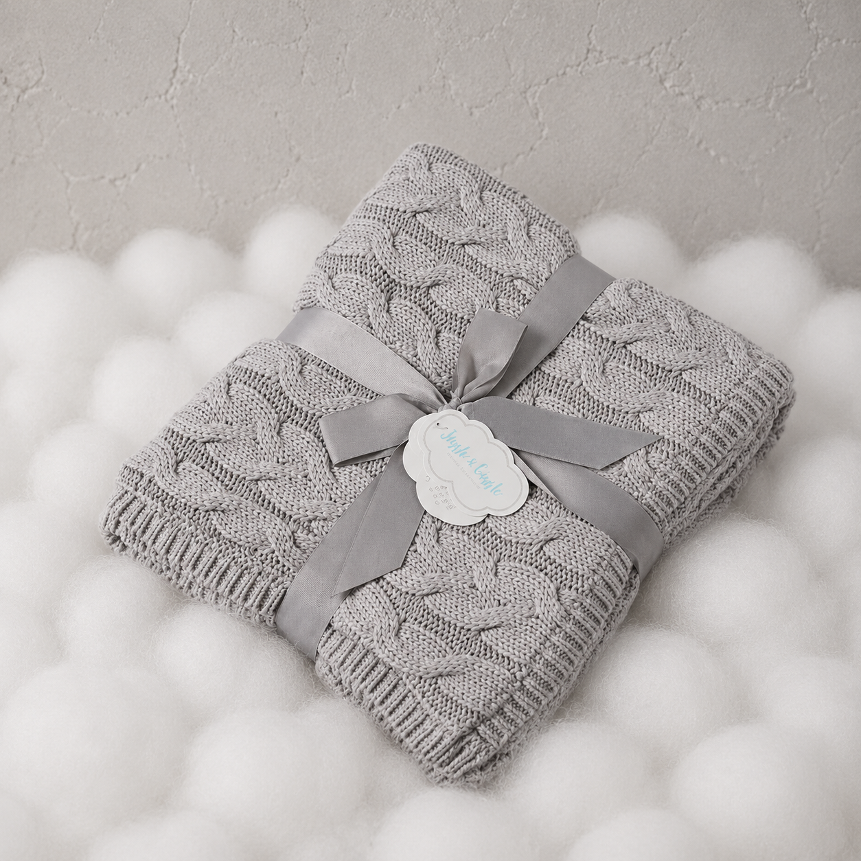 Aurora Cable Knit Baby Blanket | Jiggle & Giggle