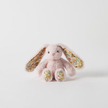 Floral Pink Bunny Rattle | Jiggle & Giggle