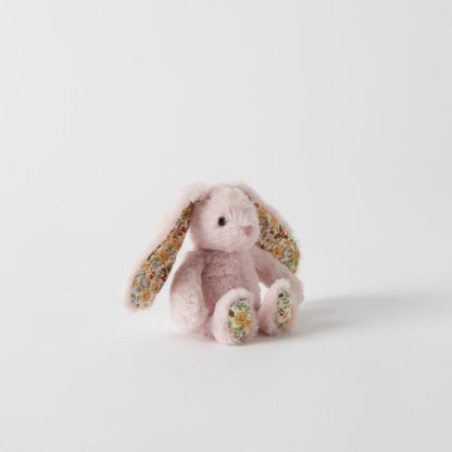 Floral Pink Bunny Rattle | Jiggle & Giggle