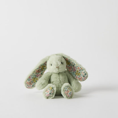 Floral Mint Bunny Rattle | Jiggle & Giggle