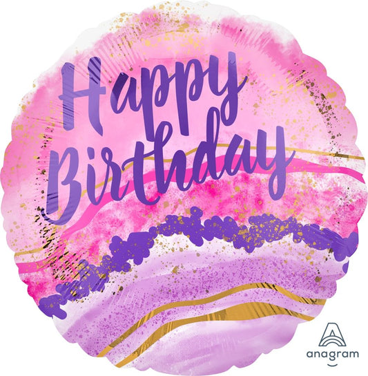 Watercolour Marble Birthday